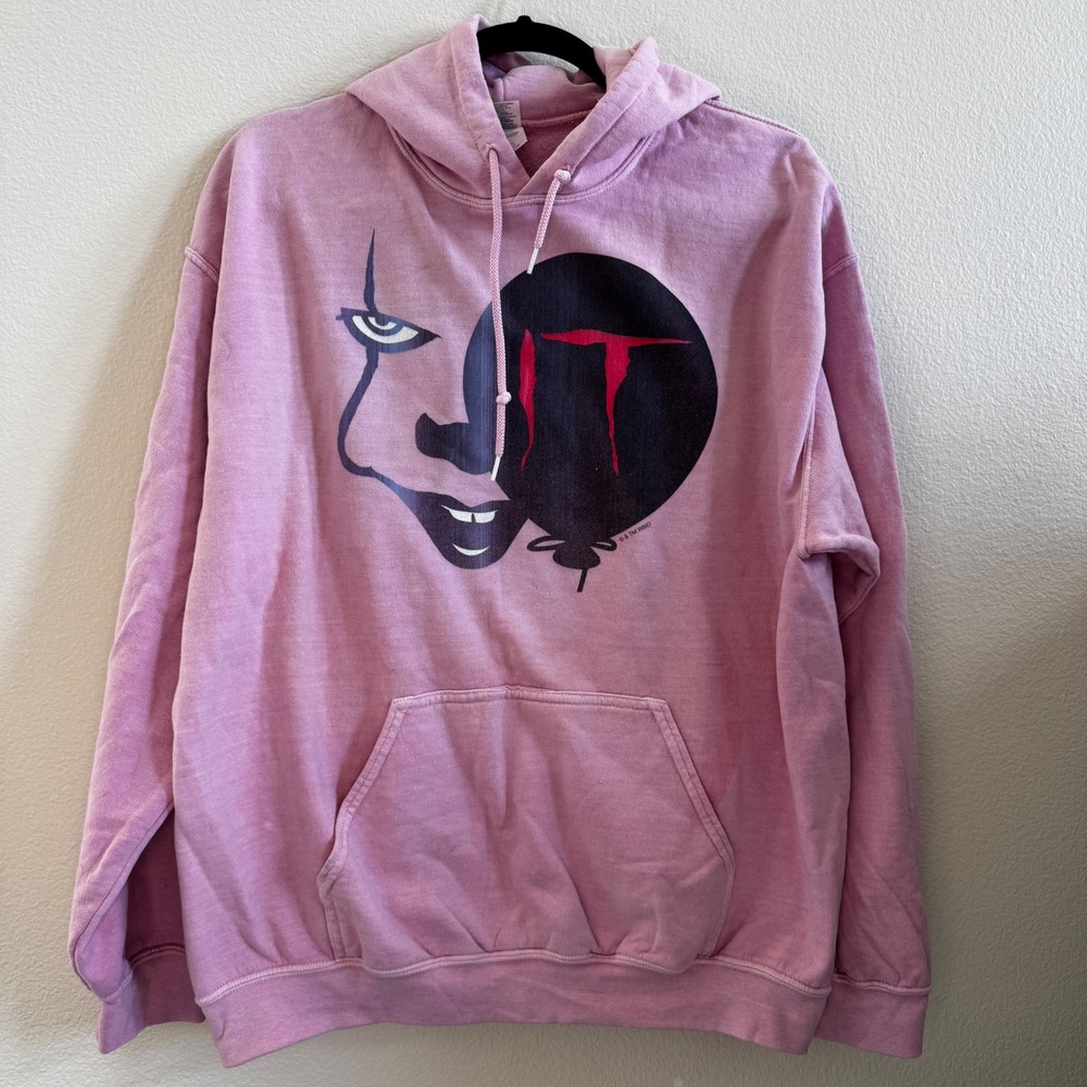 IT Pennywise Hoodie Gildan Heavy‎ Blend Horror Movie Graphic Large unisex